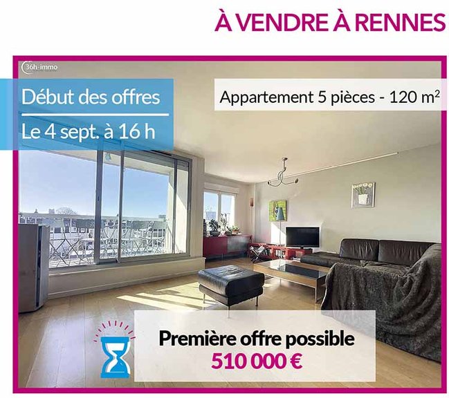 Appartement à vendre à Rennes