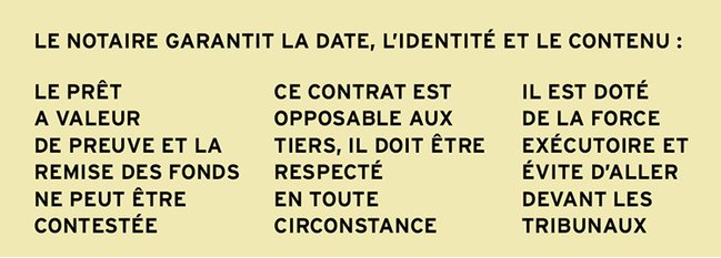 AVANTAGES DU PRÊT AUTHENTIQUE