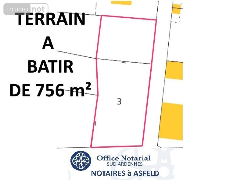 Terrain a batir a vendre Condé-lès-Herpy 08360 Ardennes 756 m2  32800 euros
