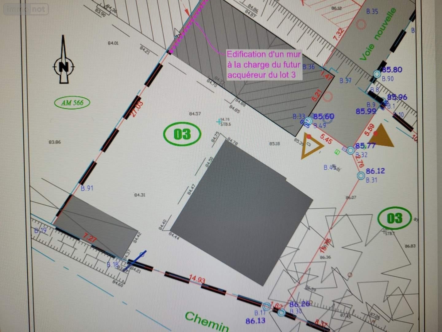 Terrain a batir a vendre Melesse 35520 Ille-et-Vilaine 627 m2  172350 euros