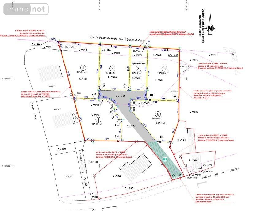 Terrain a batir a vendre Miniac-Morvan 35540 Ille-et-Vilaine 556 m2  89570 euros