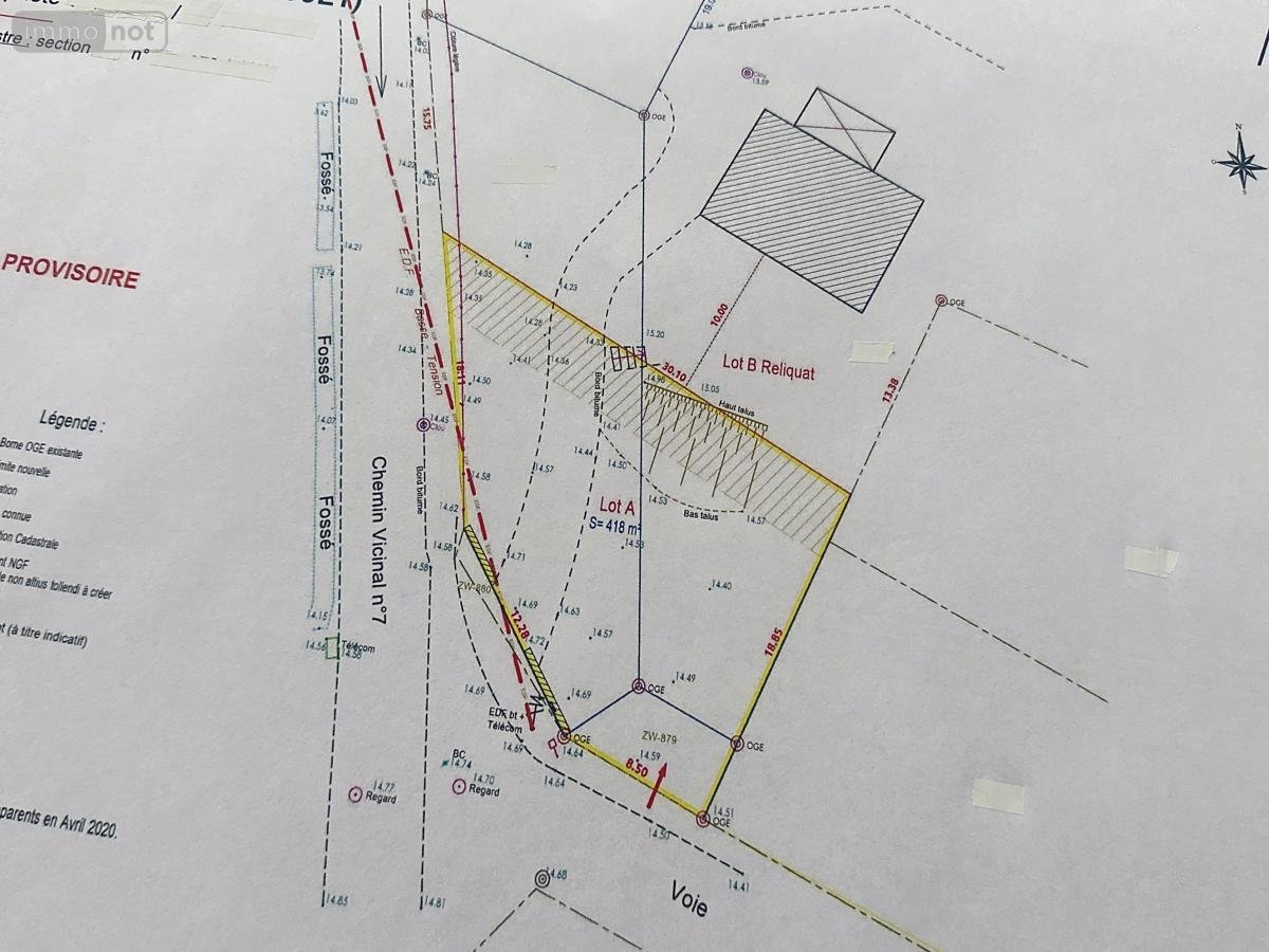 Terrain a batir a vendre Plouhinec 56680 Morbihan 418 m2  141300 euros