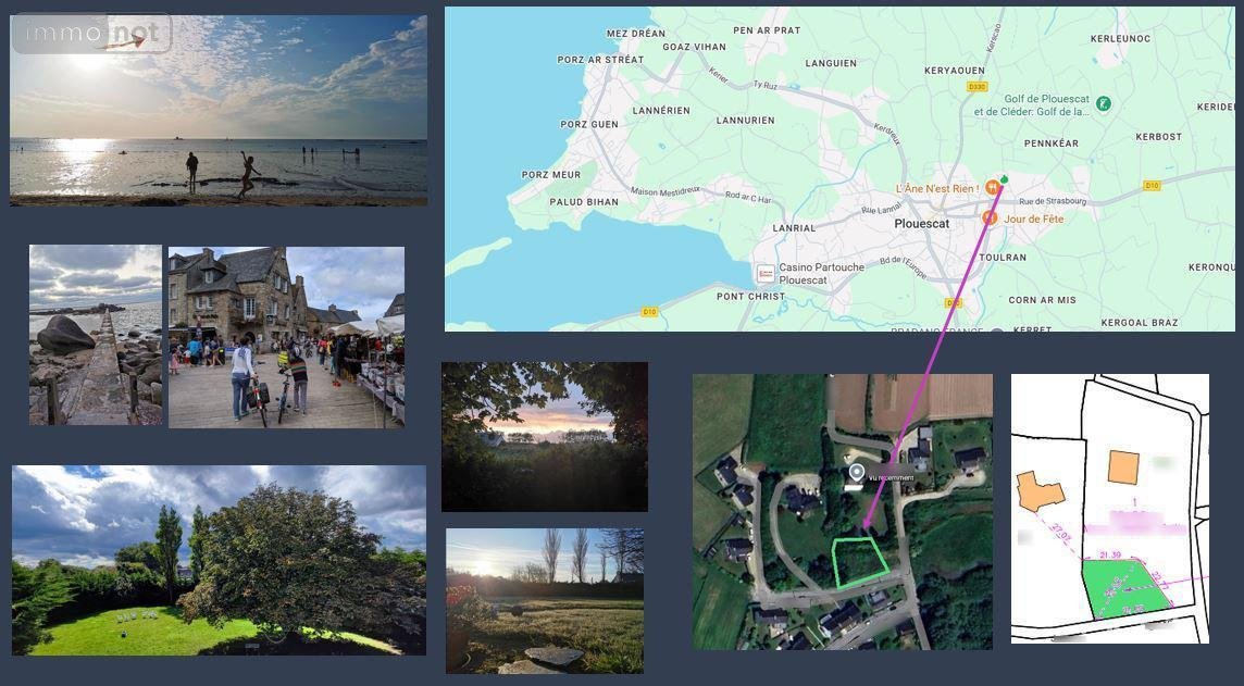 Terrain a batir a vendre Plouescat 29430 Finistère 586 m2  94174 euros