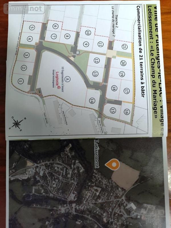 Terrain a batir a vendre Putanges-le-Lac 61210 Orne 560 m2  27886 euros