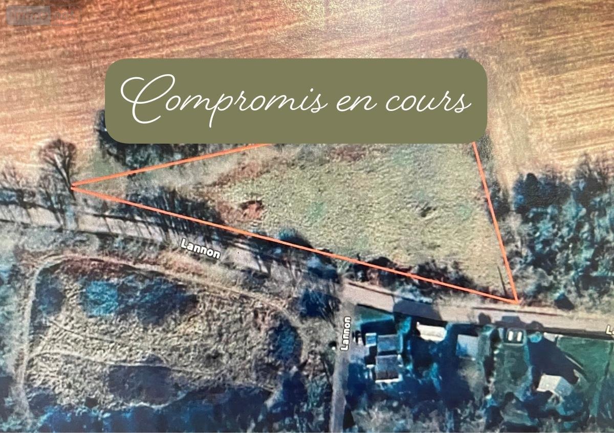 Terrains de loisirs bois etangs a vendre Bannalec 29380 Finistère 4860 m2  3500 euros