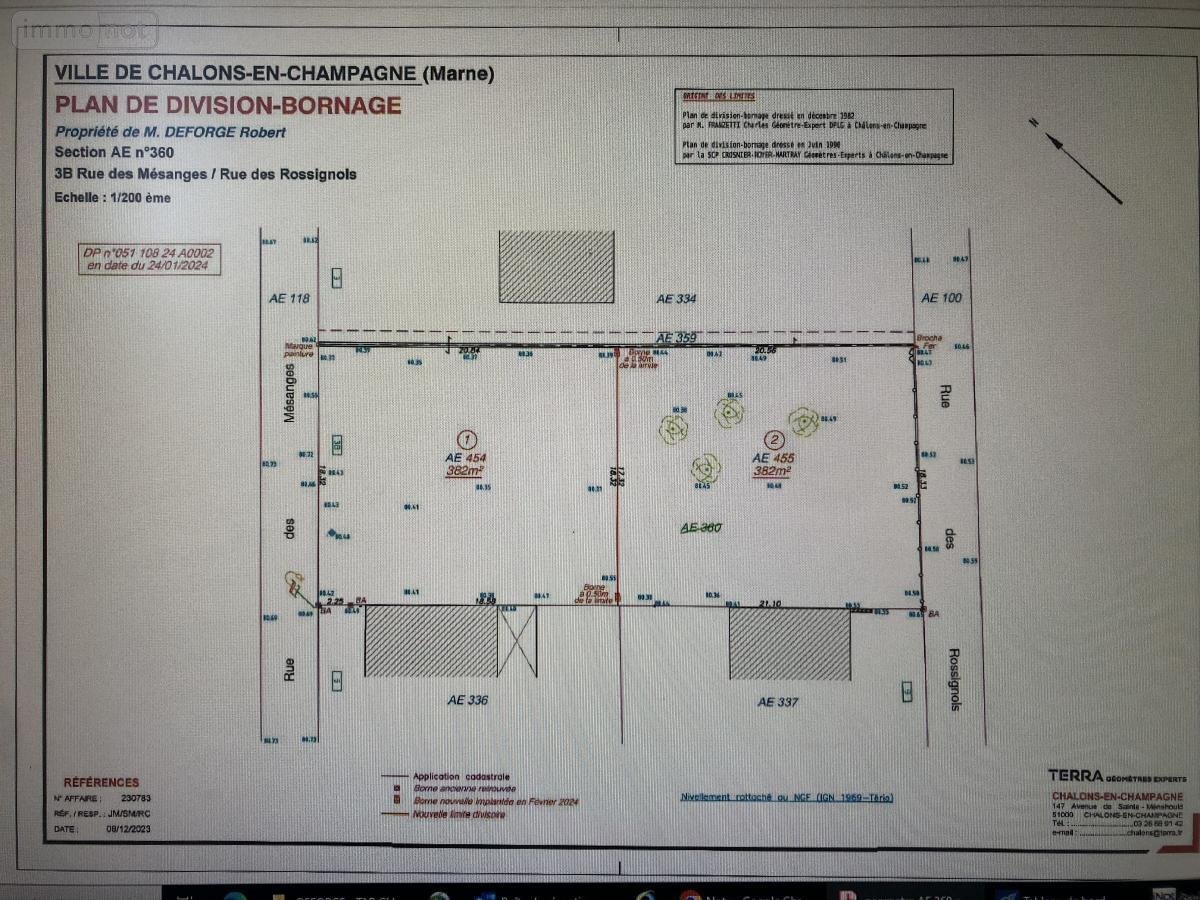 Terrain a batir a vendre Châlons-en-Champagne 51000 Marne 382 m2  33105 euros