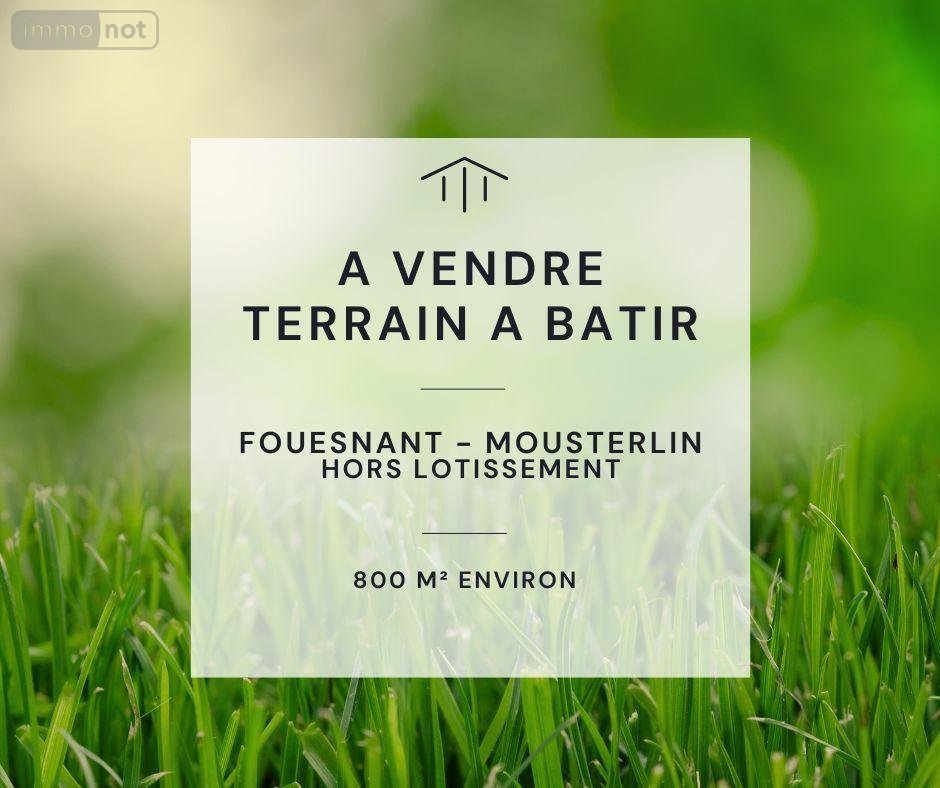 Terrain a batir a vendre Fouesnant 29170 Finistère 830 m2  209000 euros