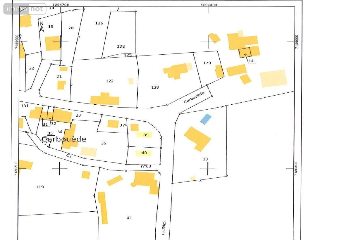 Terrain a batir a vendre Pluherlin 56220 Morbihan 740 m2  64965 euros