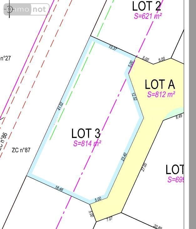 Terrain a batir a vendre Cepoy 45120 Loiret 813 m2  54000 euros