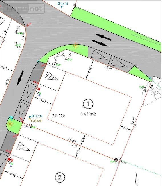 Terrain a batir a vendre Baguer-Pican 35120 Ille-et-Vilaine 489 m2  62096 euros