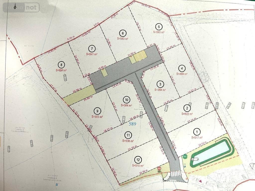 Terrain a batir a vendre Saint-Sauveur-le-Vicomte 50390 Manche 384 m2  43847 euros