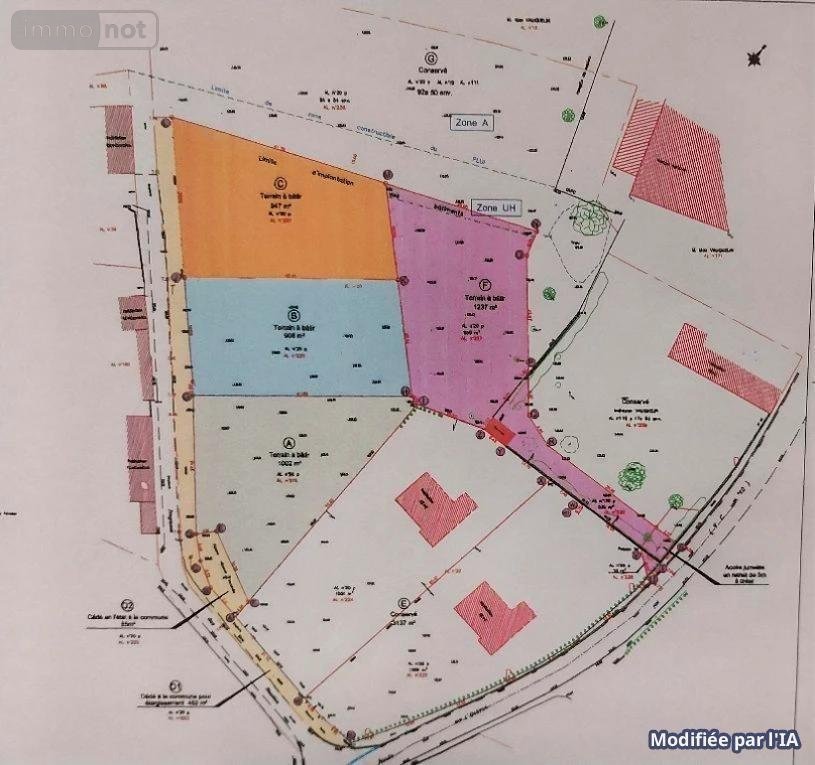 Terrain a batir a vendre Reuilly 27930 Eure 1440 m2  50000 euros