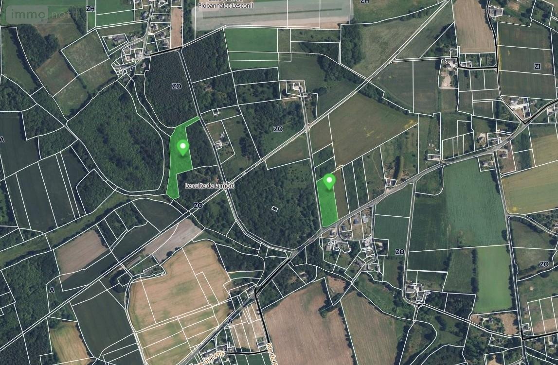 Terrains de loisirs bois etangs a vendre Plobannalec-Lesconil 29740 Finistère 10974 m2  10500 euros