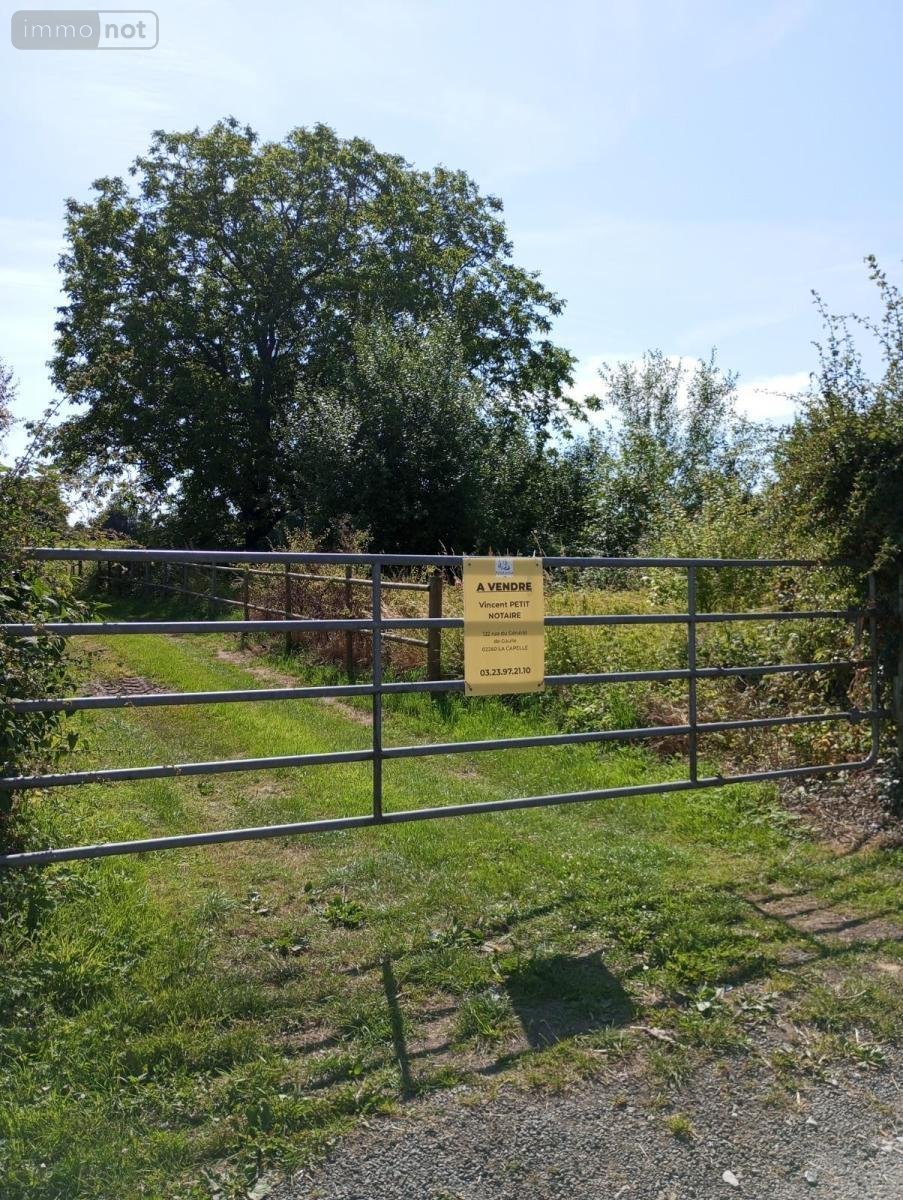 Terrain a batir a vendre La Flamengrie 02260 Aisne 4025 m2  63000 euros