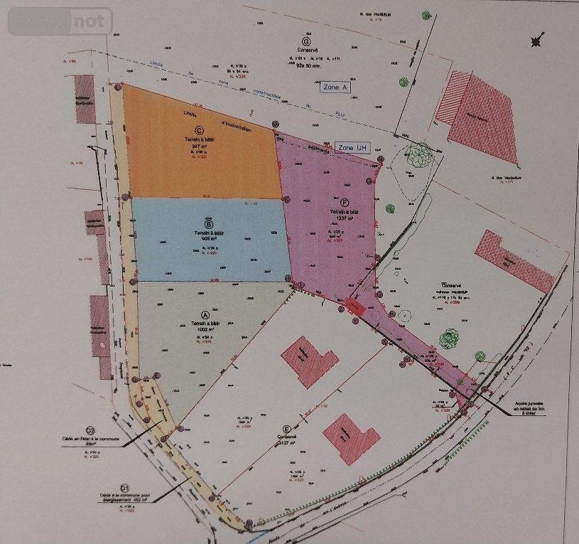 Terrain a batir a vendre Reuilly 27930 Eure 1440 m2  50000 euros