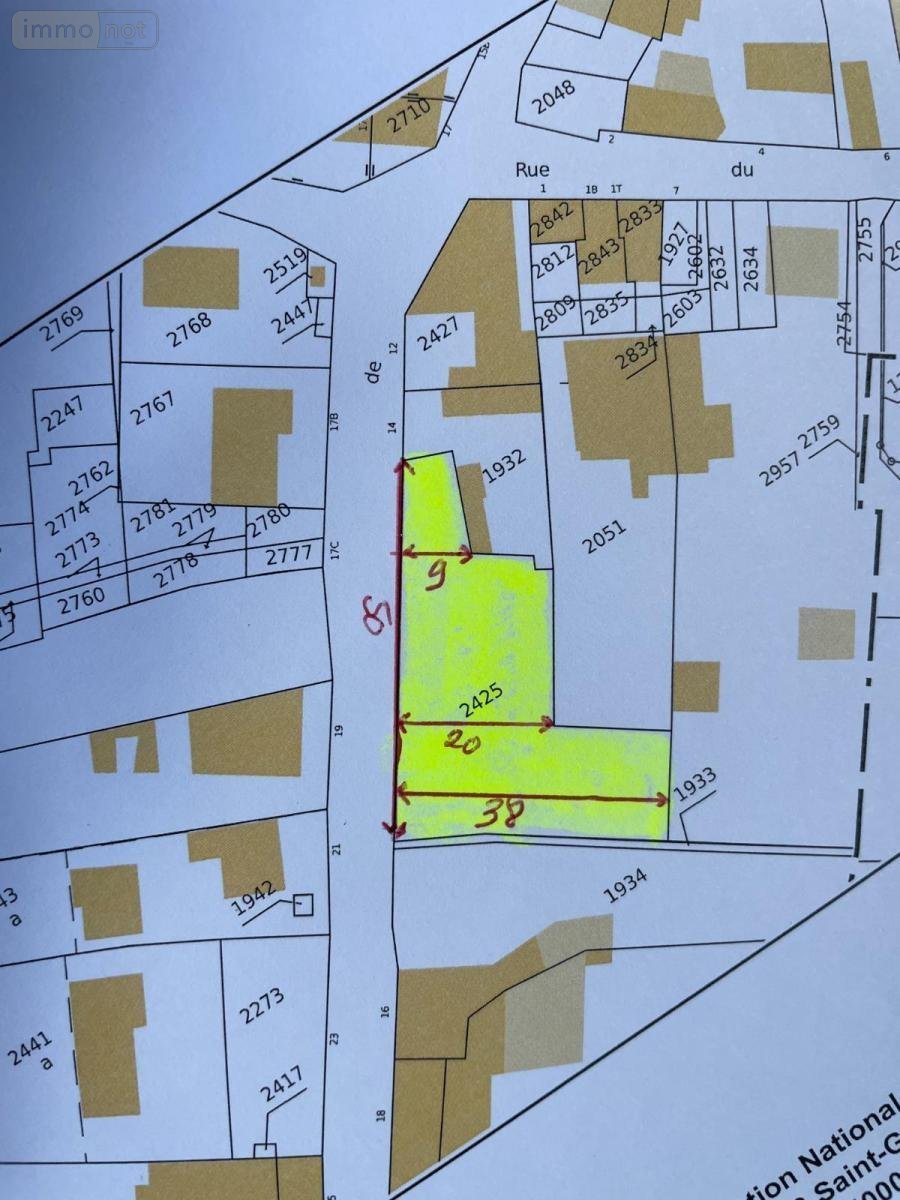 Terrain a batir a vendre Saint-Jean-de-Liversay 17170 Charente-Maritime 1270 m2  89250 euros