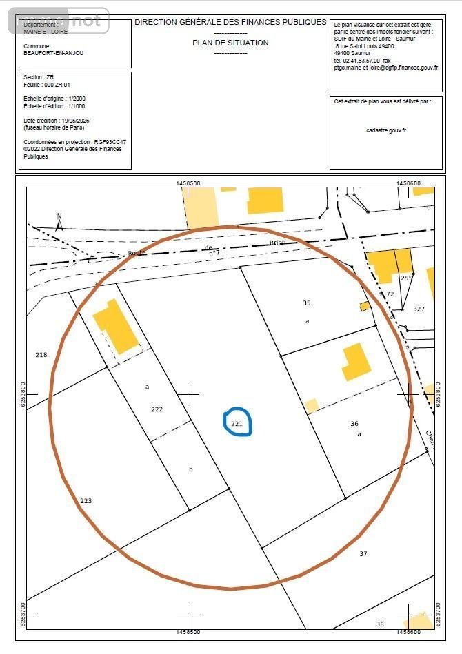 Terrains de loisirs bois etangs a vendre Beaufort-en-Anjou 49250 Maine-et-Loire 6191 m2  10240 euros