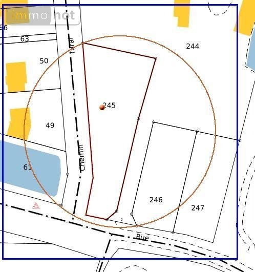 Terrain a batir a vendre Mozé-sur-Louet 49610 Maine-et-Loire 1217 m2  129900 euros