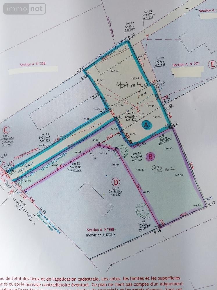 Terrain a batir a vendre La Pyle 27370 Eure 982 m2  37000 euros