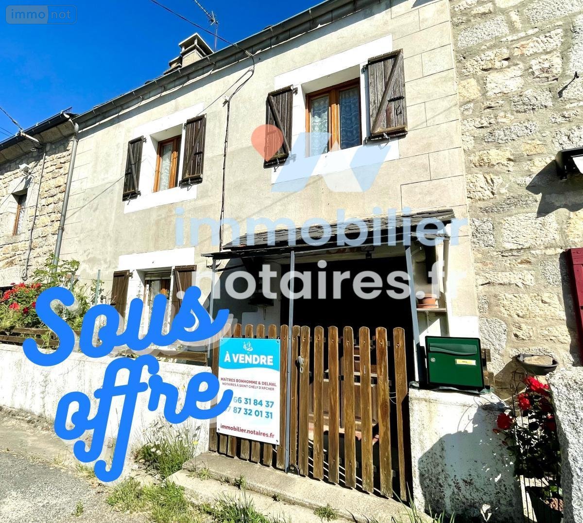 Maison a vendre Les Monts-Verts 48200 Lozère 67 m2 5 pièces 60000 euros