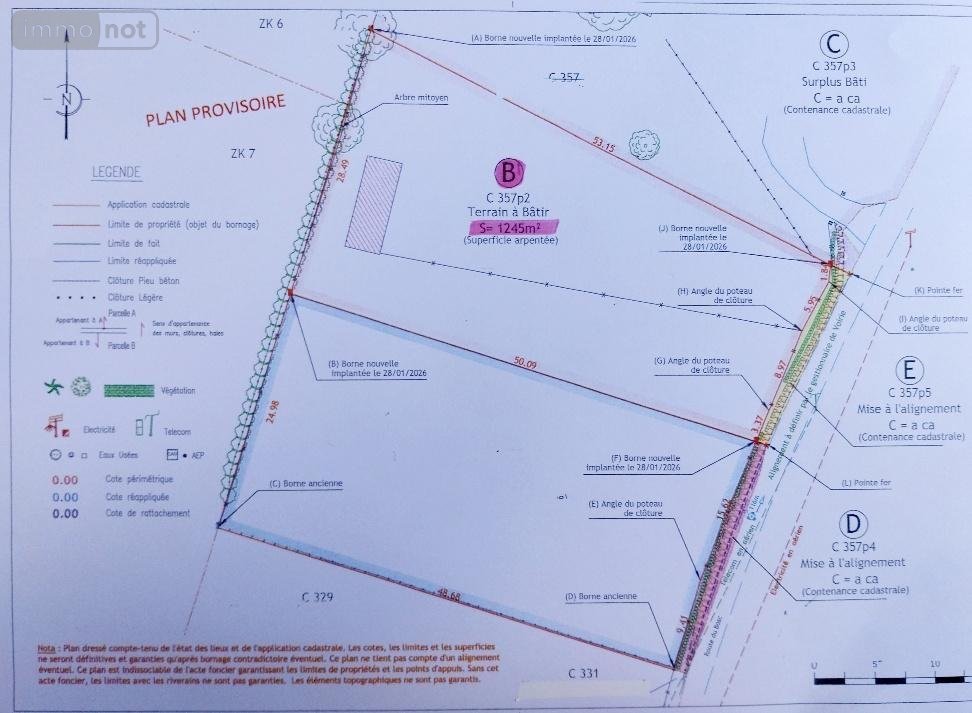 Terrain a batir a vendre Les Monts du Roumois 27520 Eure 1200 m2  53000 euros