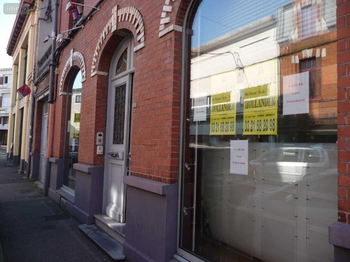 Location fonds et murs commerciaux Béthune 62400 Pas-de-Calais 79 m2  1400 euros