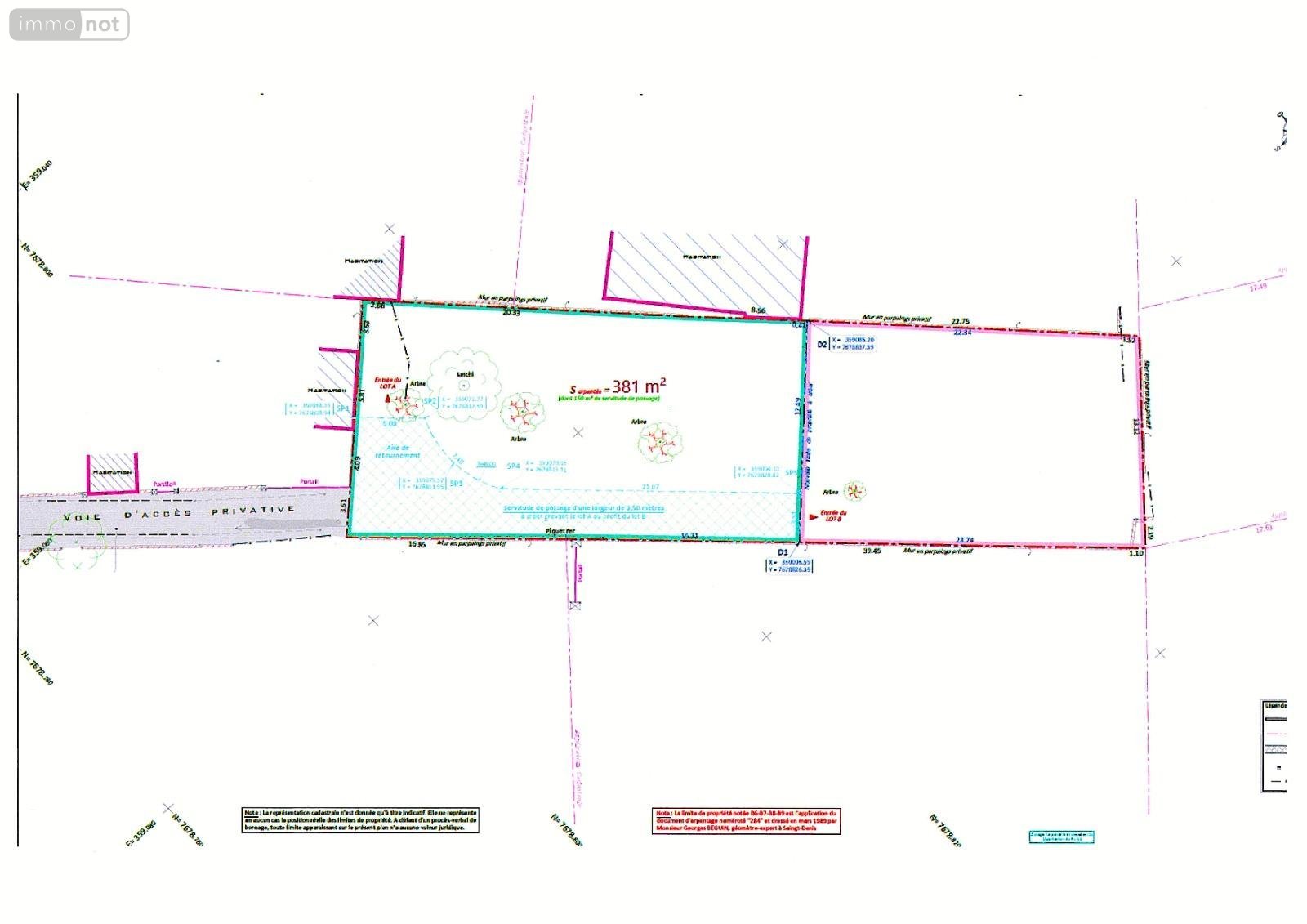 Terrain a batir a vendre Bras-Panon 97412 Réunion 381 m2  92000 euros
