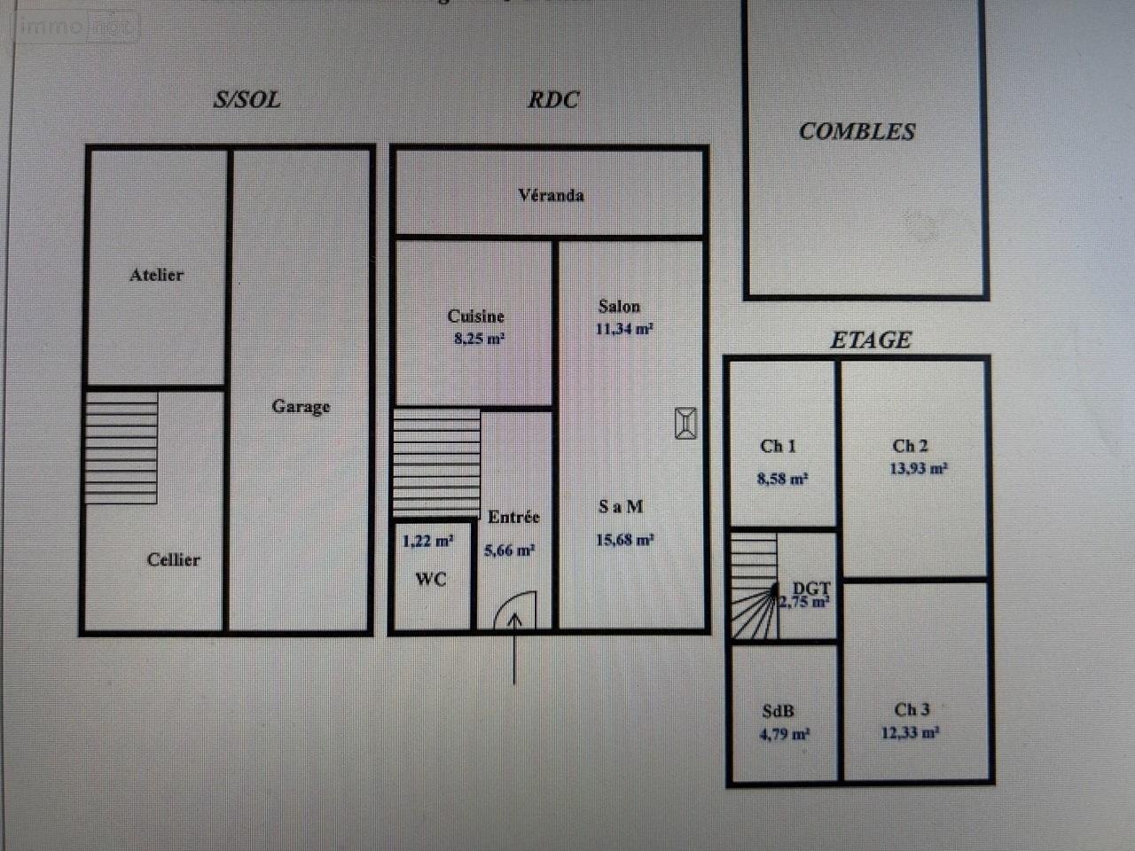 Maison a vendre Hazebrouck 59190 Nord 90 m2 6 pièces 178000 euros