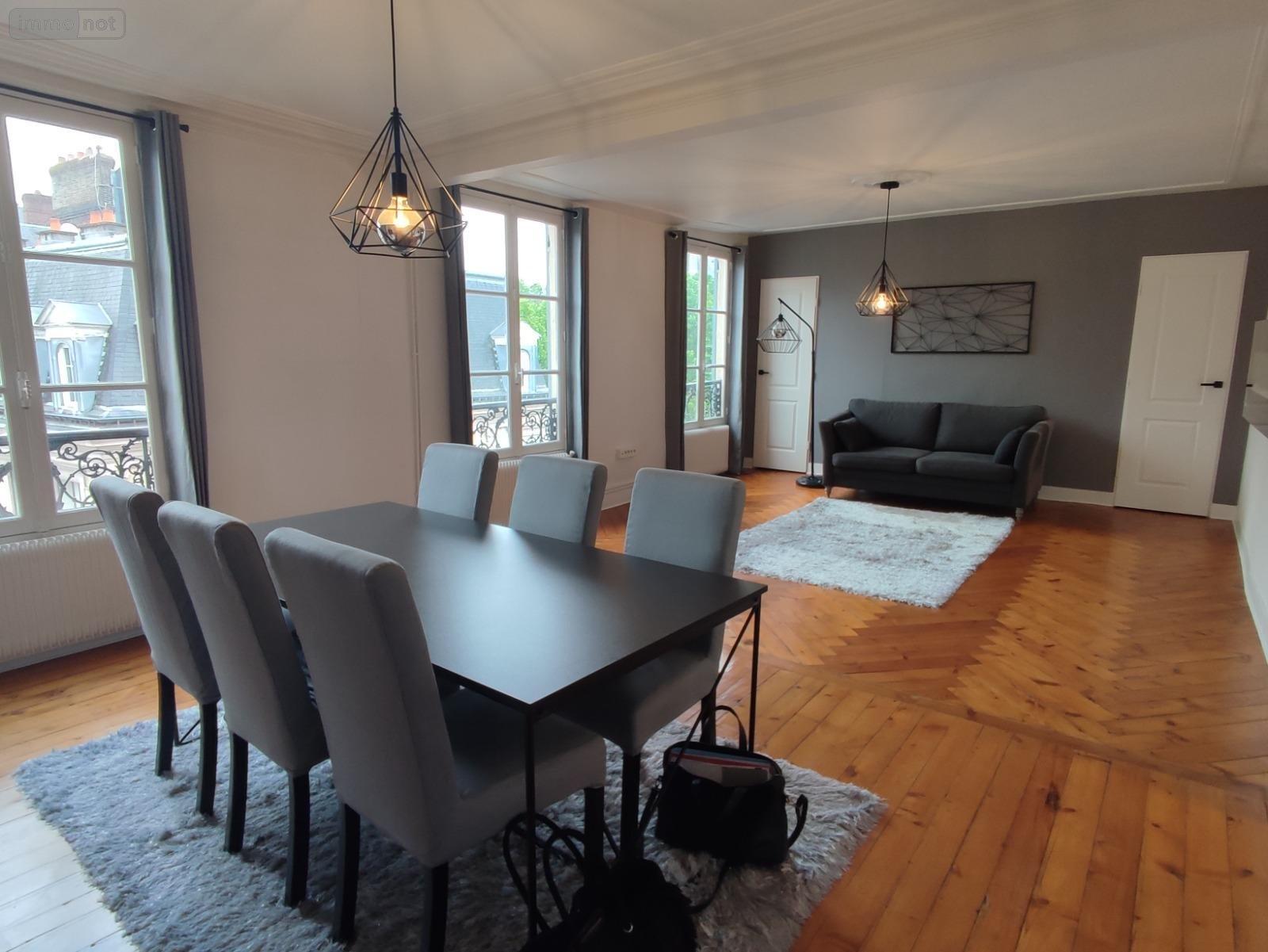 Location appartement Rouen 76000 Seine-Maritime 74 m2 3 pièces 1200 euros