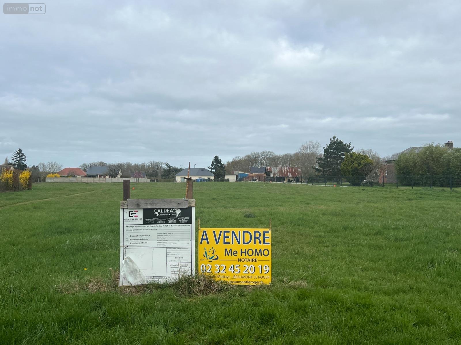 Terrain a batir a vendre Barc 27170 Eure 1375 m2  33920 euros