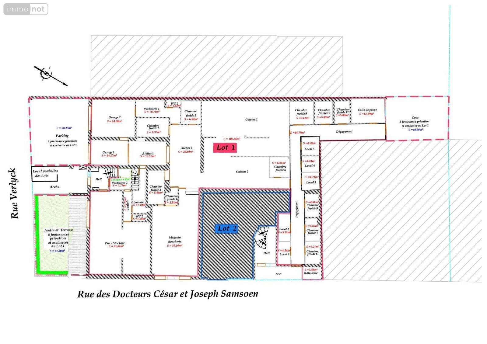 Fonds et murs commerciaux a vendre Hazebrouck 59190 Nord 140 m2  127000 euros