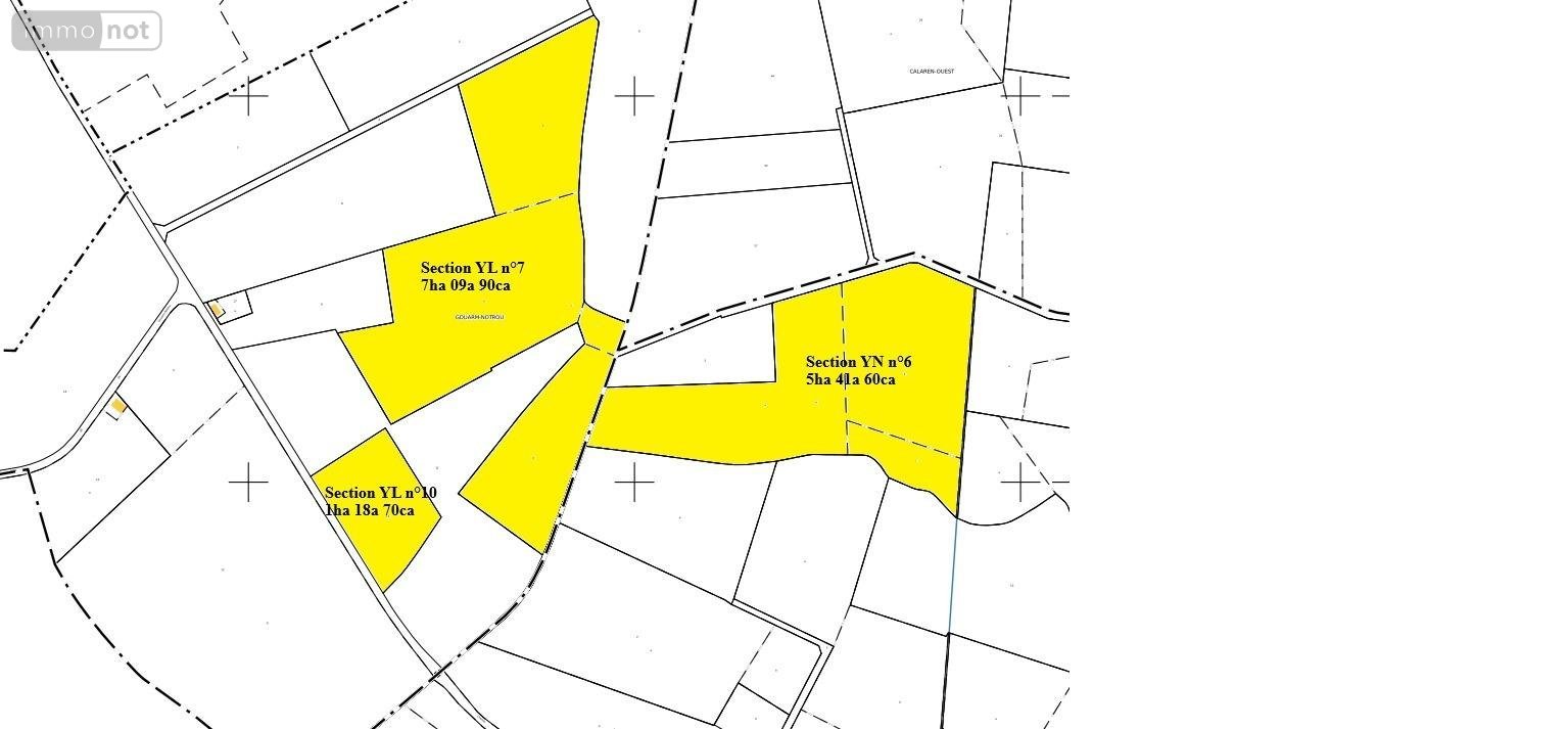 Terrains de loisirs bois etangs a vendre Langonnet 56630 Morbihan 137020 m2  56180 euros