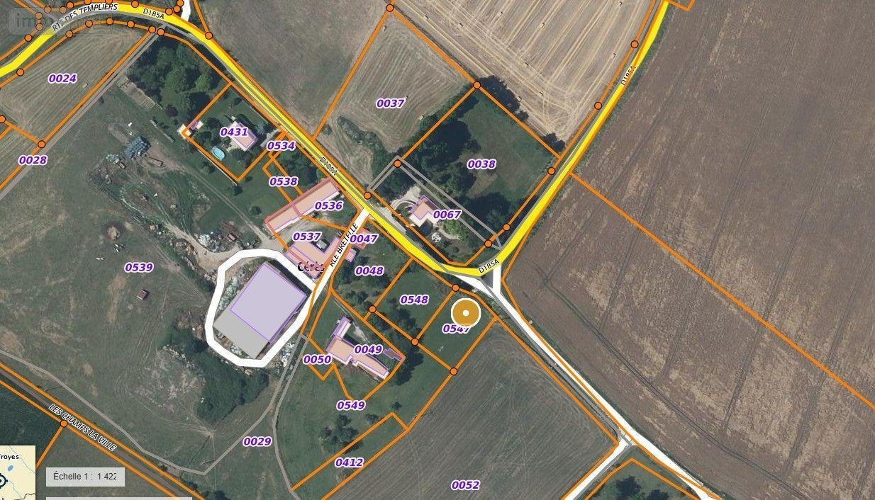 Terrain a batir a vendre Montceaux-lès-Vaudes 10260 Aube 1085 m2  32800 euros