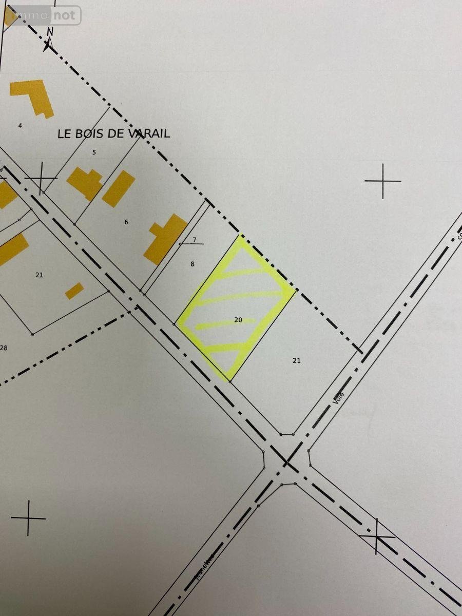 Terrain a batir a vendre Chezelles 36500 Indre 1697 m2  19400 euros