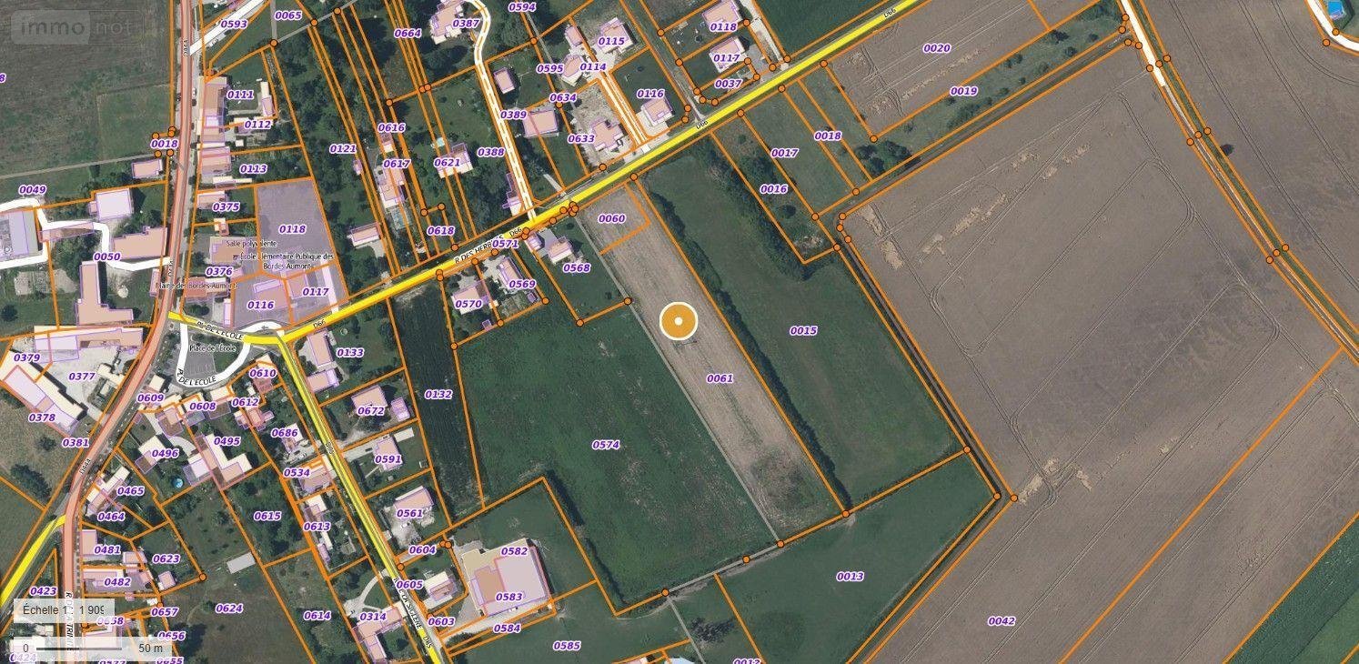 Terrain a batir a vendre Les Bordes-Aumont 10800 Aube 8800 m2  53500 euros