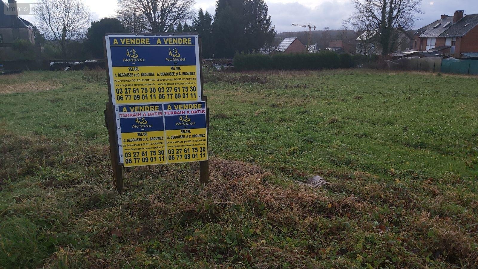 Terrain a batir a vendre Solre-le-Château 59740 Nord 1778 m2  69000 euros