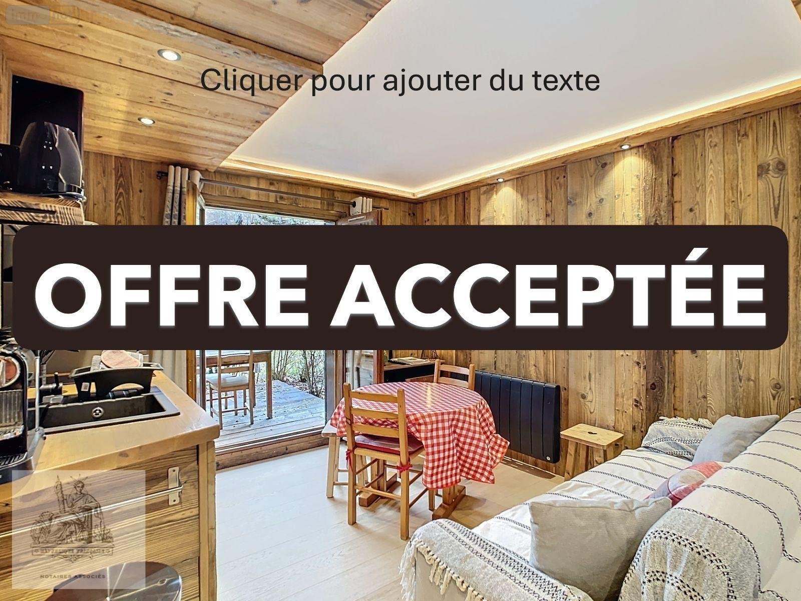 Appartement a vendre Megève 74120 Haute-Savoie 25 m2 1 pièce 175000 euros