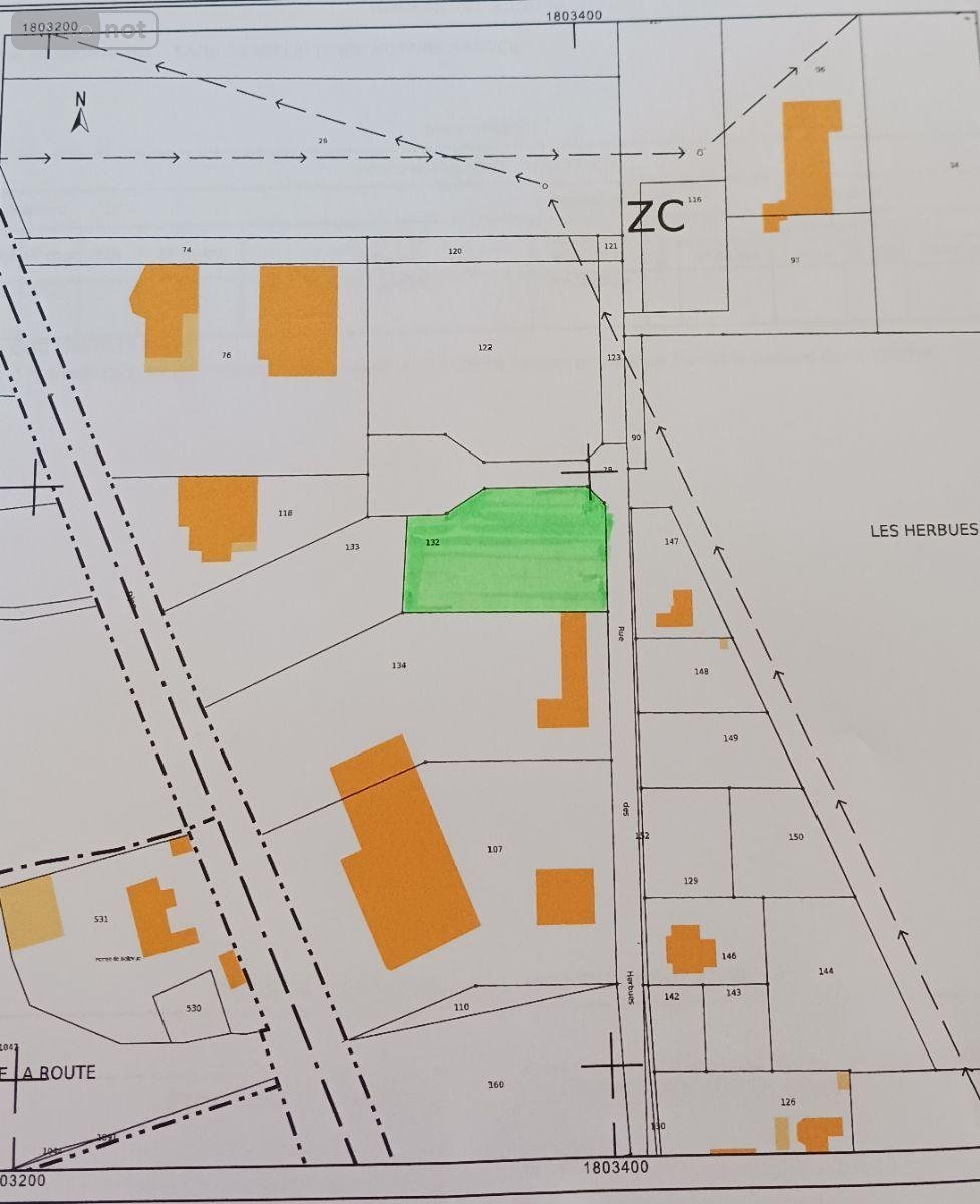 Terrain a batir a vendre Polisot 10110 Aube 3000 m2  94950 euros