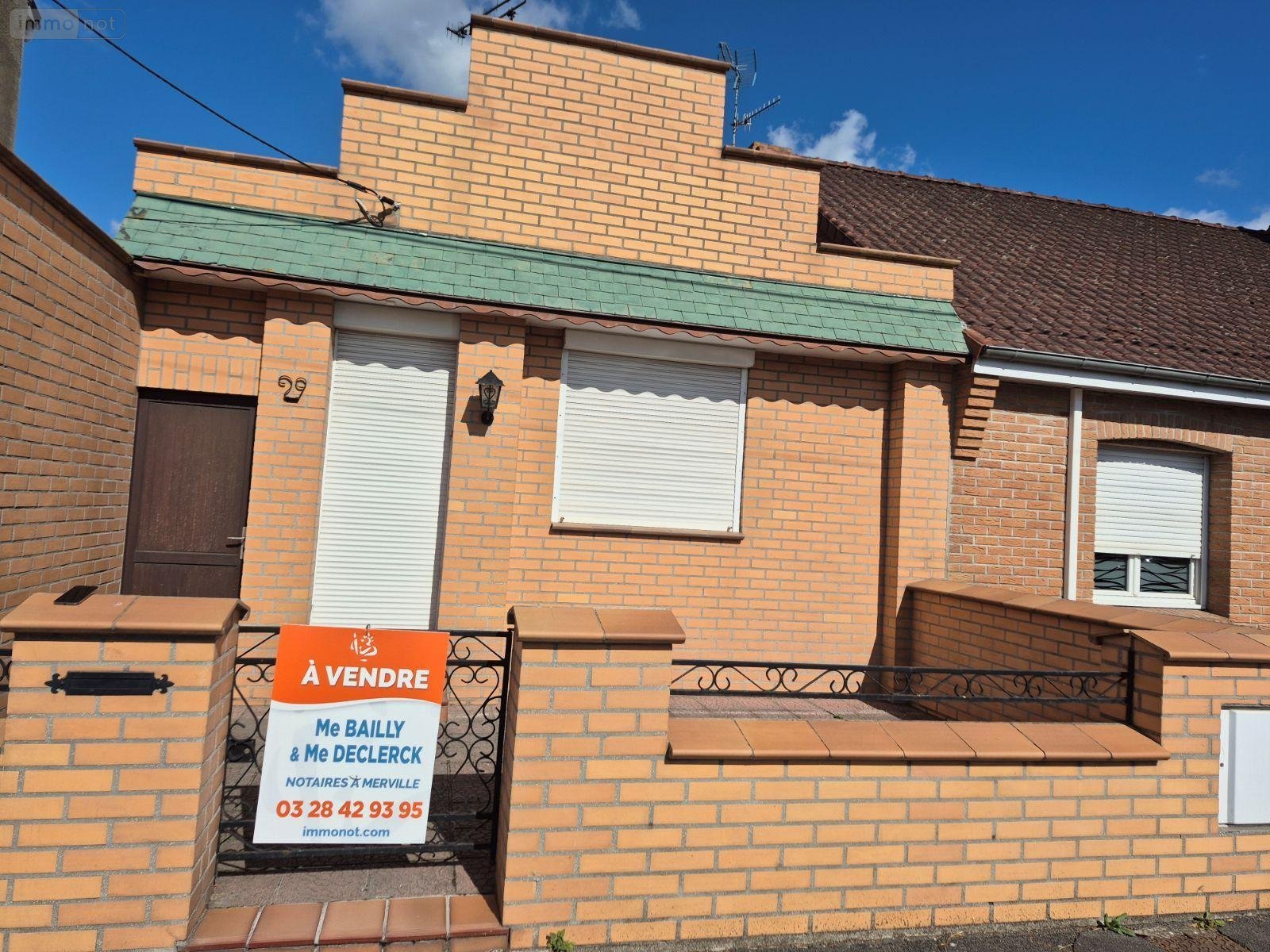 Maison a vendre Merville 59660 Nord 79 m2 4 pièces 90100 euros