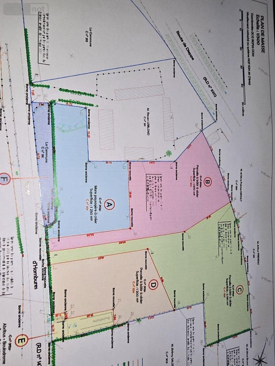 Terrain a batir a vendre Smermesnil 76660 Seine-Maritime 1870 m2  35616 euros