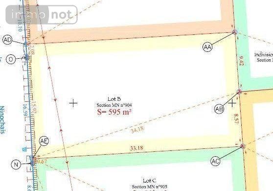 Terrain a batir a vendre Bains-sur-Oust 35600 Ille-et-Vilaine 595 m2  51717 euros