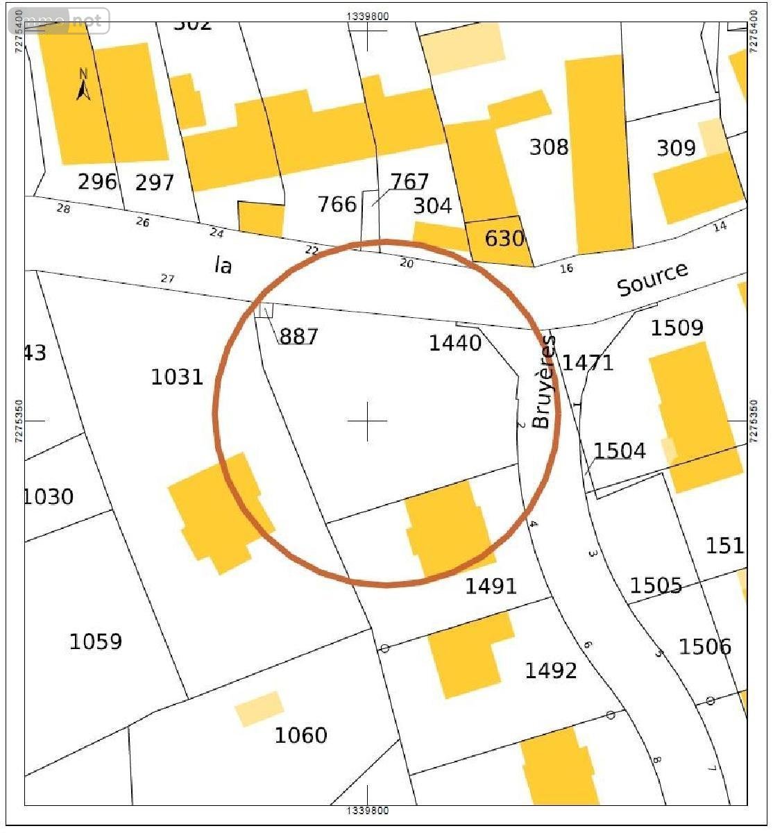 Terrain a batir a vendre Saint-Guinoux 35430 Ille-et-Vilaine 650 m2  95400 euros