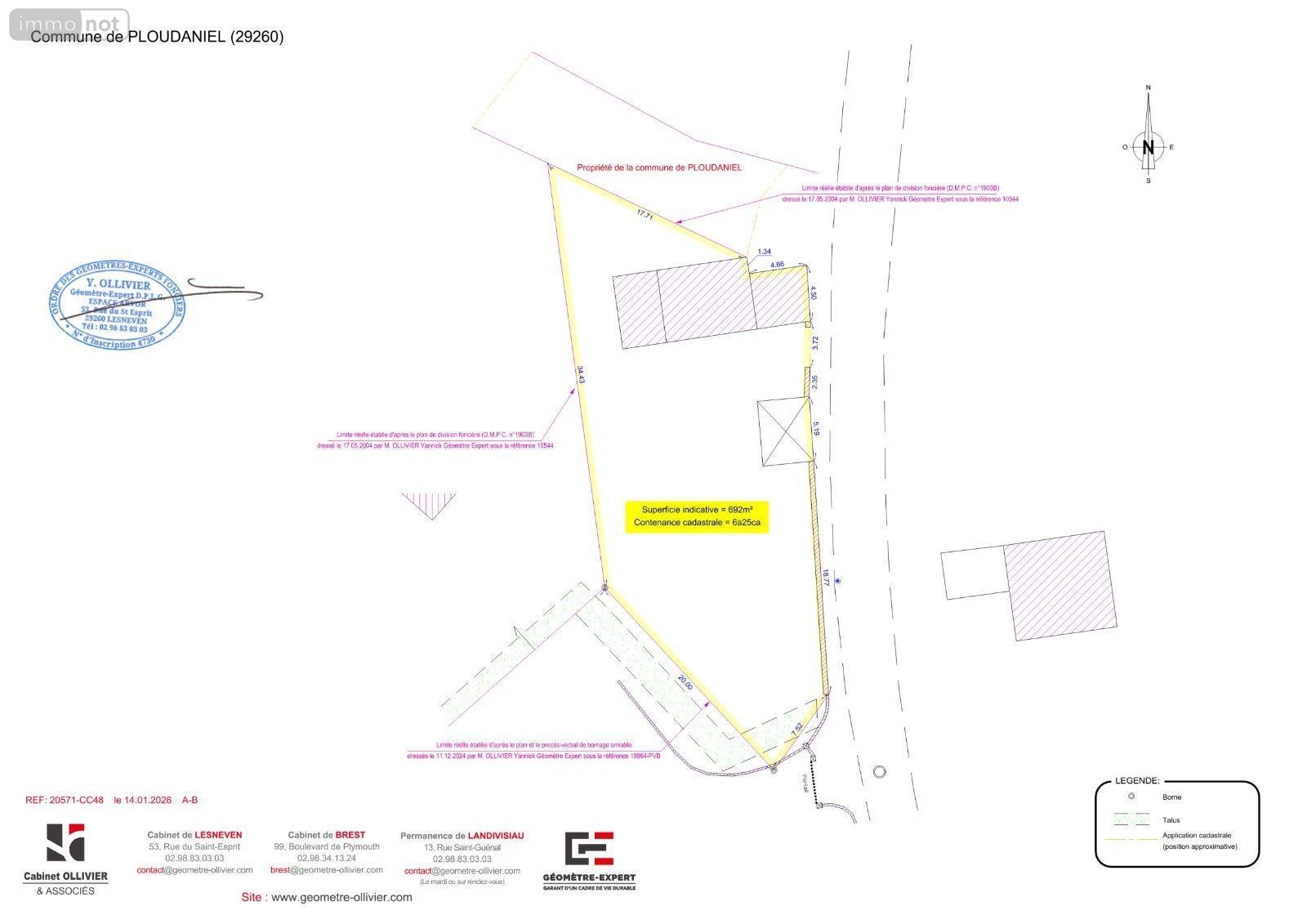 Maison a vendre Ploudaniel 29260 Finistère 85 m2 4 pièces 155000 euros