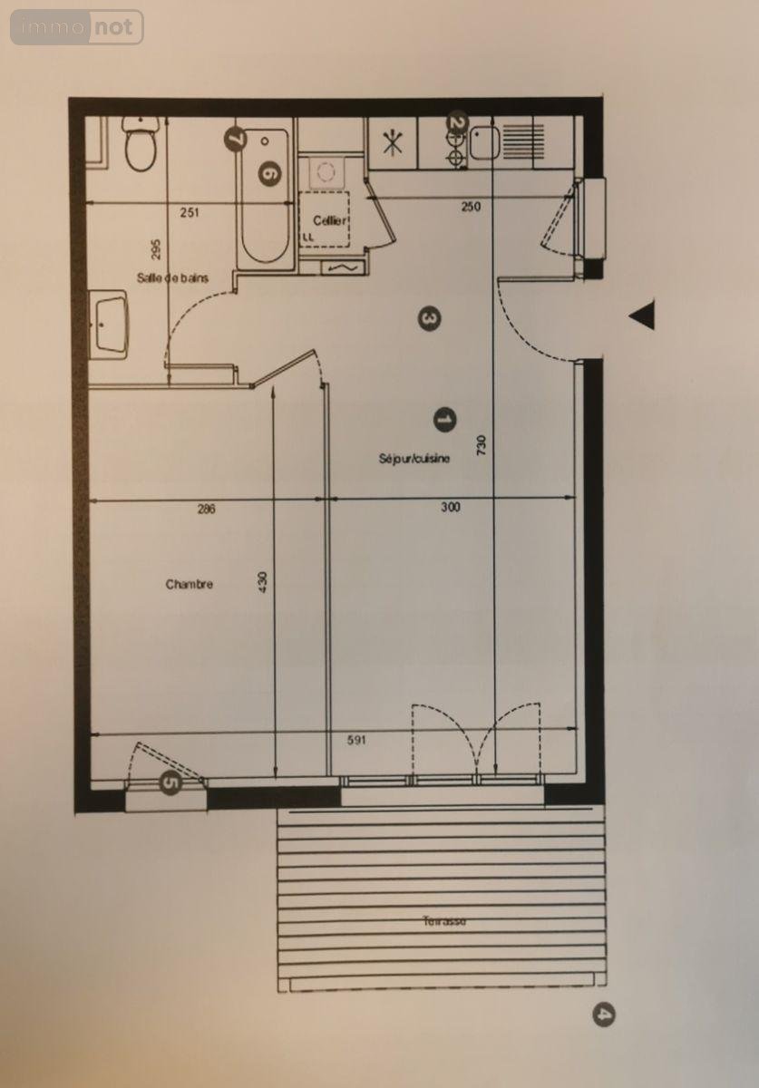 Appartement a vendre Cadaujac 33140 Gironde 42 m2 2 pièces 162750 euros