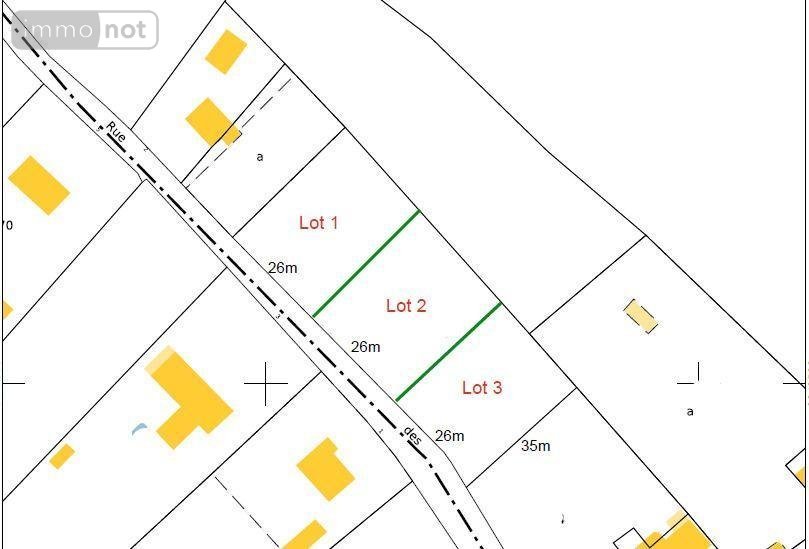Terrain a batir a vendre oeuf en Ternois 62130 Pas-de-Calais 927 m2  23584 euros