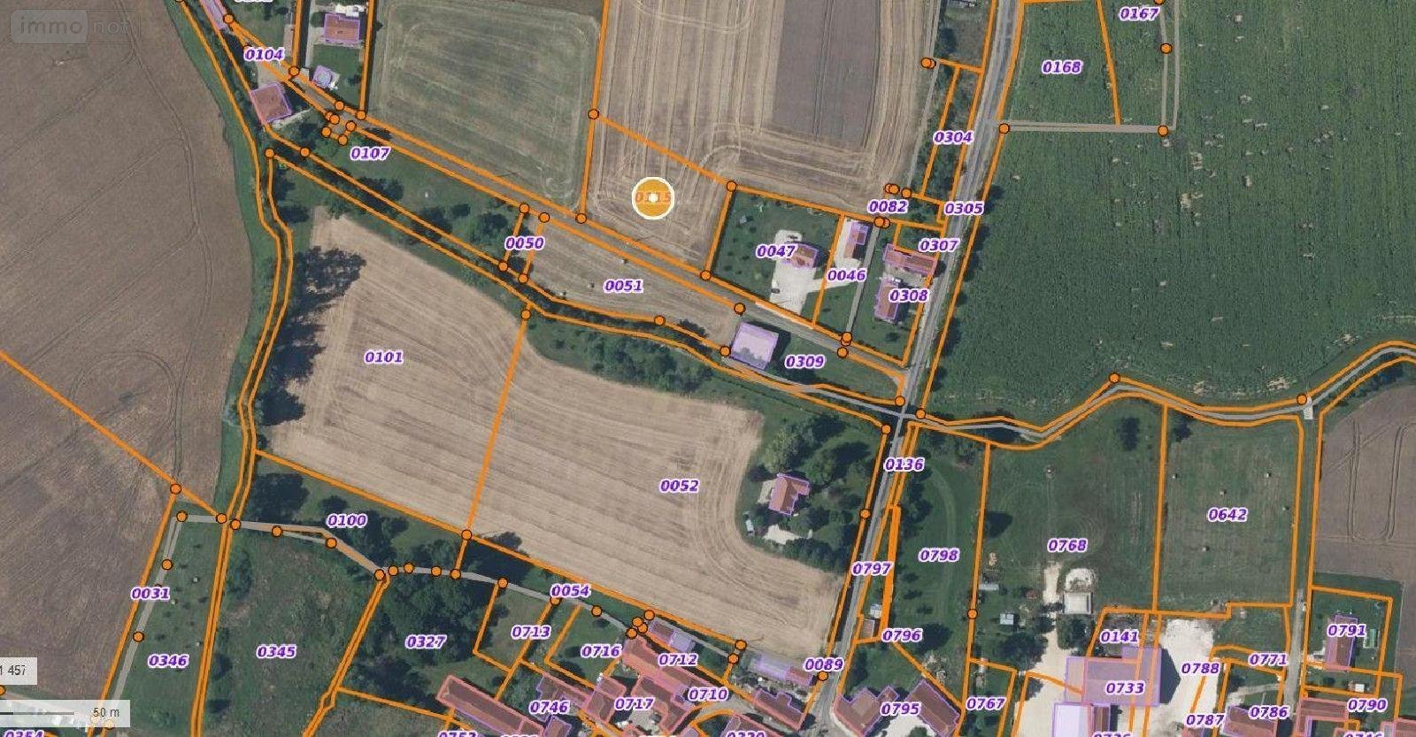 Terrain a batir a vendre Lantages 10210 Aube 1154 m2  26600 euros