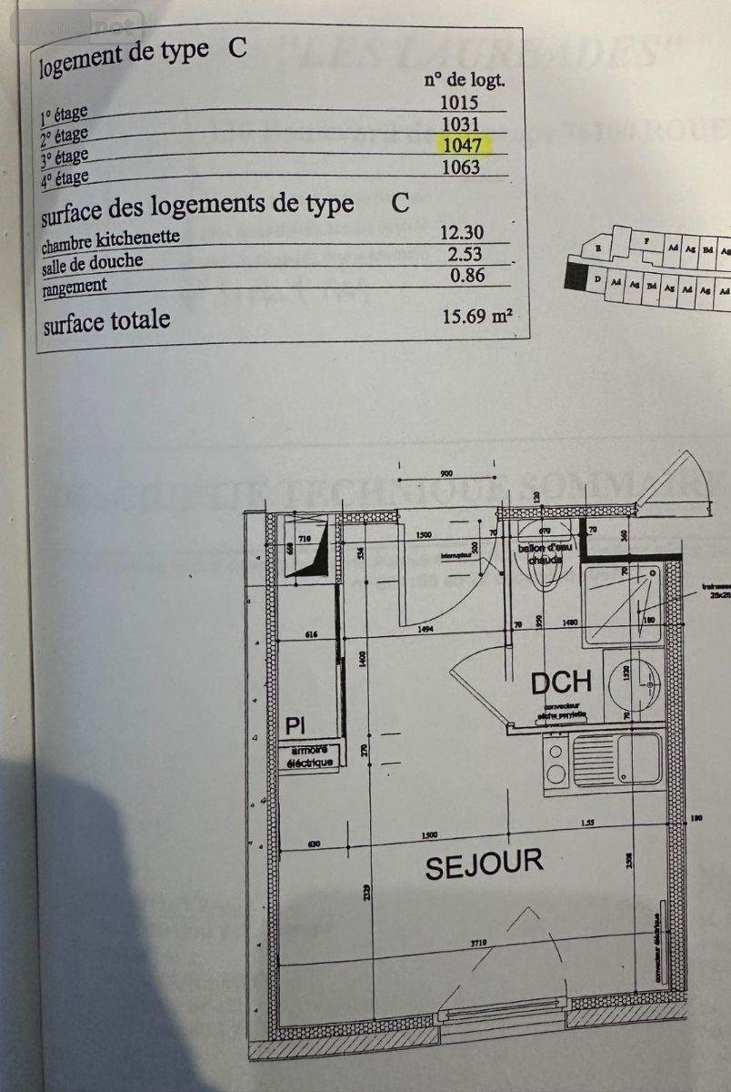 Appartement a vendre Rouen 76000 Seine-Maritime 16 m2 1 pièce 49700 euros