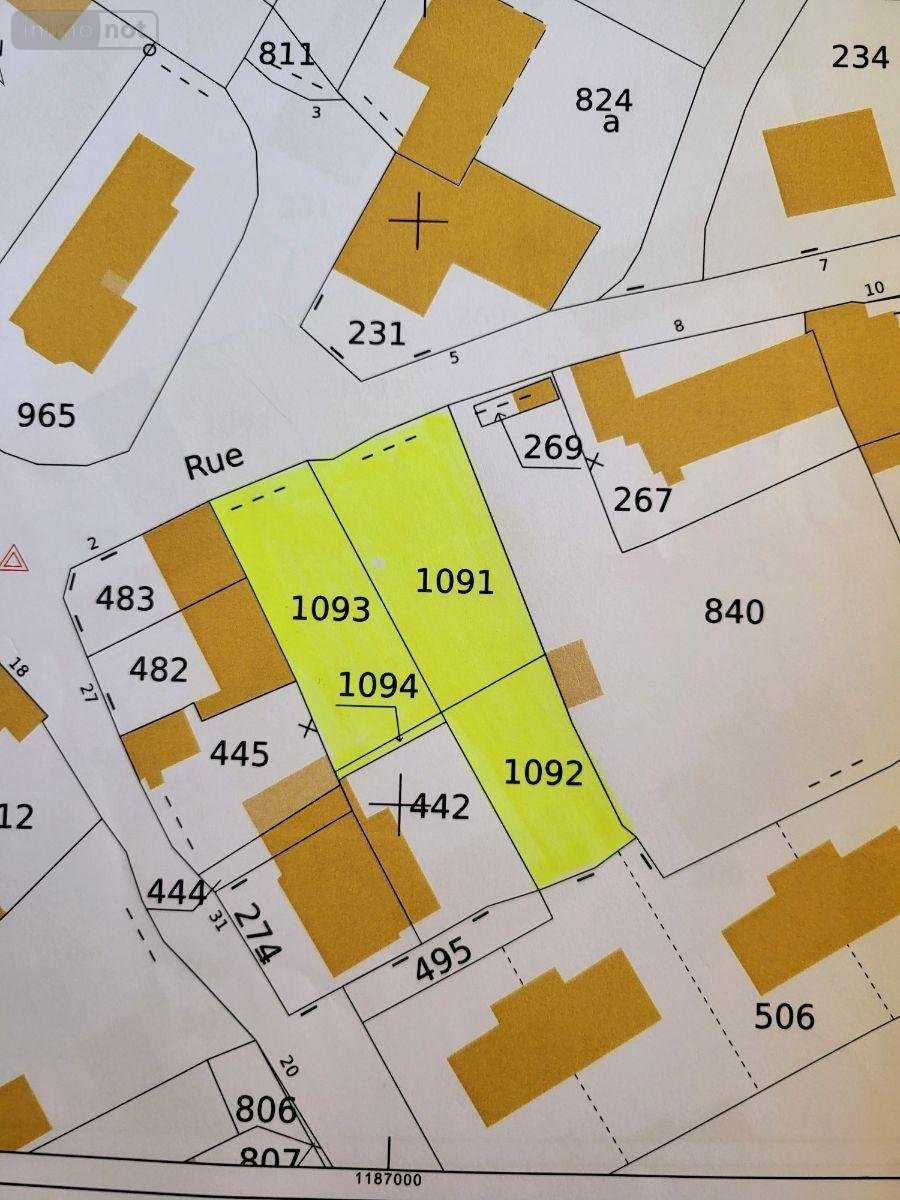 Terrain a batir a vendre Roscoff 29680 Finistère 666 m2  184250 euros