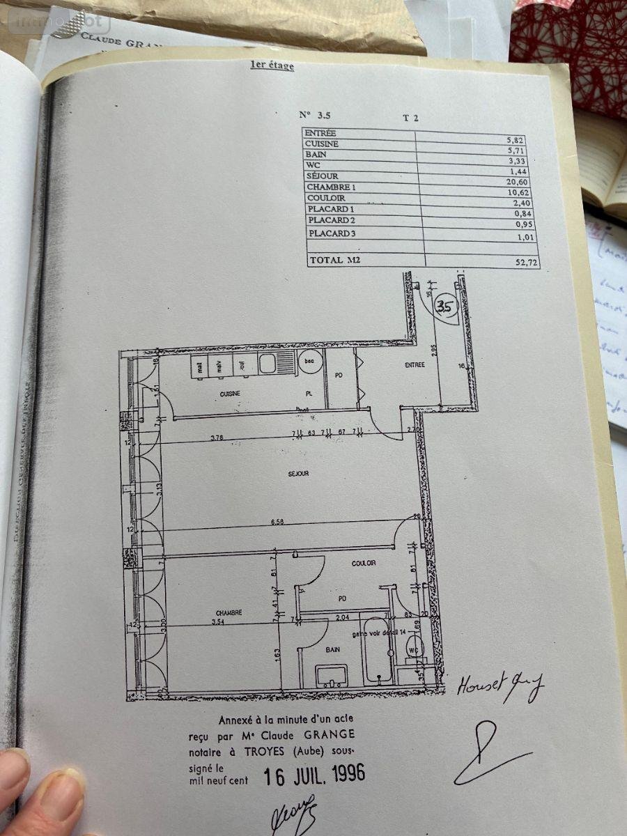 Appartement a vendre Troyes 10000 Aube 53 m2 2 pièces 100000 euros
