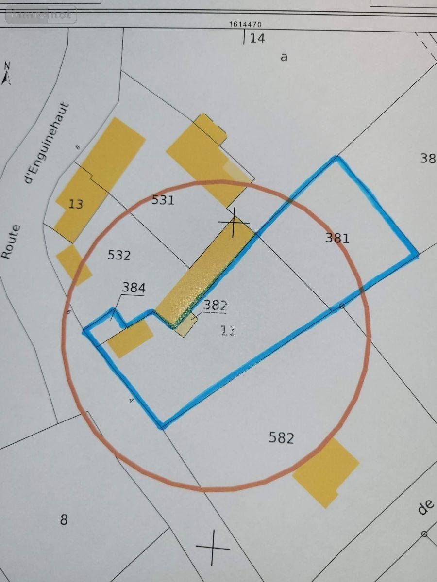 Terrains de loisirs bois etangs a vendre Beussent 62170 Pas-de-Calais 1361 m2  33900 euros